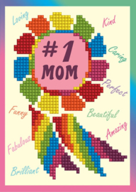 Diamond Dotz Greeting Card Number 1 Mom - Needleart World    nw-ddg-015