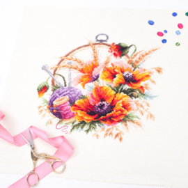 Borduurpakket Poppies for Needlewoman - Chudo Igla (Magic Needle)    ci-100-123