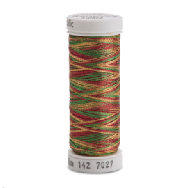 Sulky Original Metallic Garen 200 meter / 7027 cranberry goud dennengroen