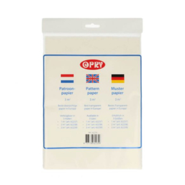 OPRY Patroonpapier / 3M2 / Transparant