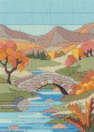 Platsteek pakket Long Stitch Seasons - Mountain Autumn - Derwentwater Designs      bt-dw14mls03
