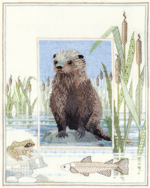 Borduurpakket Wildlife - Otter - Bothy Threads     bt-dwwil06