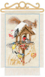 Cottage Garden- Winter - RIOLIS / Vogelhuisje ri-1751
