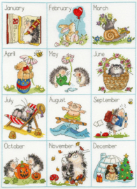 Borduurpakket Margaret Sherry - Calendar Creatures - Bothy Threads    bt-xms15