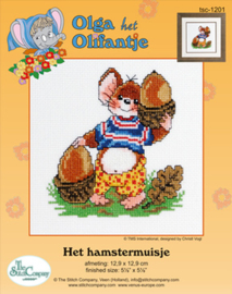 Borduurpakket Het Hamstermuisje - The Stitch Company    tsck-1201e