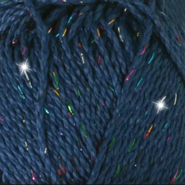 Scheepjes Catona Shine Regenboog Blauw 527-R / Midnight - Rainbow