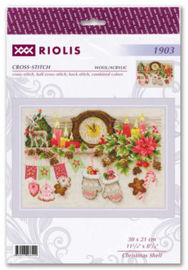 Borduurpakket Christmas Shelf - RIOLIS    ri-1903