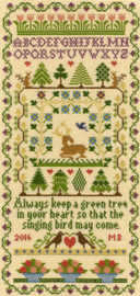 Borduurpakket Moira Blackburn - Green Tree - Bothy Threads    bt-xs02