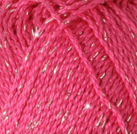 Scheepjes Catona Shine Zilver Roze 114-S / Shocking Pink - Silver