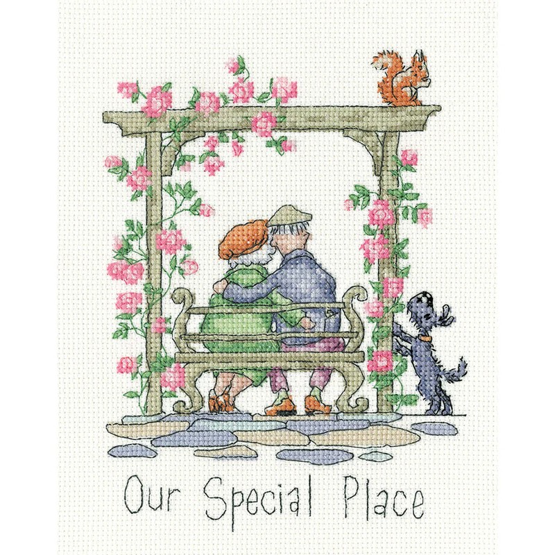 Borduurpakket Golden Years - Our Special Place - Heritage Crafts     hc-1906a