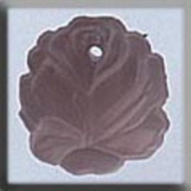 Glass Treasures Medium Rose-Matte Rosaline - Mill Hill   mh-12013