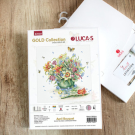 Borduurpakket April Bouquet - Luca-S  ls-b7000