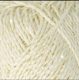 Scheepjes Catona Shine Goud Wit 105-G / Bridal White - Gold
