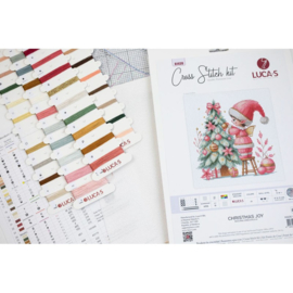 Borduurpakket Christmas Joy - Luca-S      ls-b1439