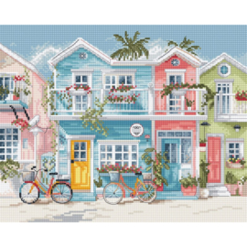 Borduurpakket Beach Bliss - Leti Stitch     leti-l9985