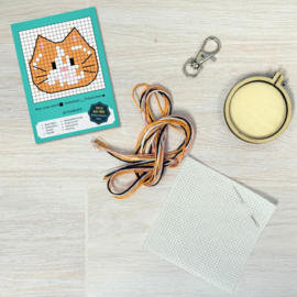 Borduurpakket Matchbox - Keep Calm and Purr On! - ckc-mb-206