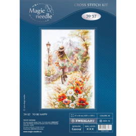 Borduurpakket To Be Happy - Magic Needle - ci-070-057