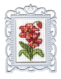 Borduurpakket Framed Art Red Flower - RTO    rto-fa027