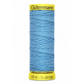 Rimpelelastiek licht blauw / 6037