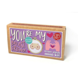 Borduurpakket Matchbox - You're my Breast Friend! - ckc-mb-133