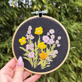 Vrij borduren pakket Bellflower & Calendula - Milpoint       mil-e1-002k