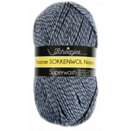 Markoma Noore Sokkenwol Superwash 6855 / Blauw Grijs