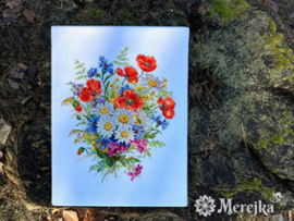 Borduurpakket Meadow Blooms - Merejka   mer-k222