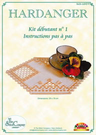 Hardanger Beginnerspakket 1 Geel - The Stitch Company     tsck-csh01