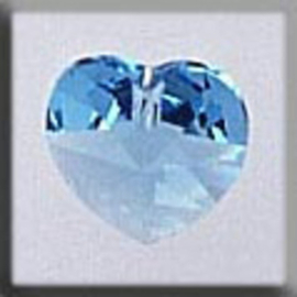 Crystal Treasures Small Heart-Aquamarine - Mill Hill mh-13038