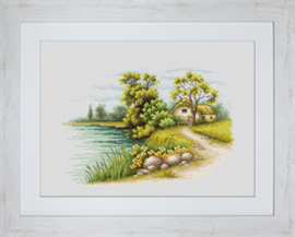 Borduurpakket Landscape with a Lake - Luca-S    ls-b2283