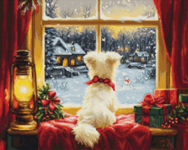 Borduurpakket Waiting For The Snowflakes - Luca-S     ls-bu5076