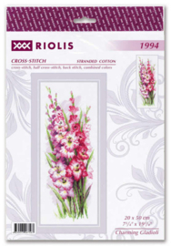 Borduurpakket Charming Gladioli - RIOLIS  ri-1994