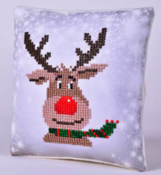 Diamond Dotz Christmas Reindeer Kussentje - Needleart World    nw-ddp02-028