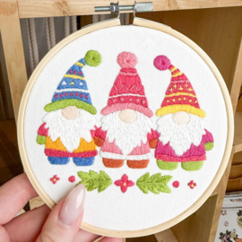 Vrij borduren pakket Santa's Gnomes - Milpoint     mil-e1-025k