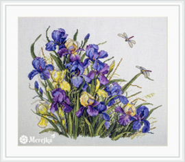 Borduurpakket Irises - Merejka    mer-k122a