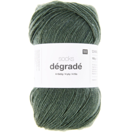 Rico Design | Socks Dégradé (4-draads) | 100g - 400m - 007 - Olijf