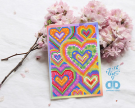 Diamond Dotz Greeting Card Heart Mosaic - Needleart World  nw-ddg-037