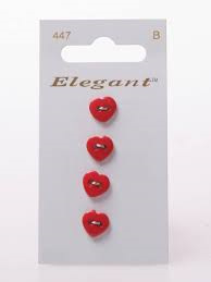 Knopen Elegant - Rood / 447