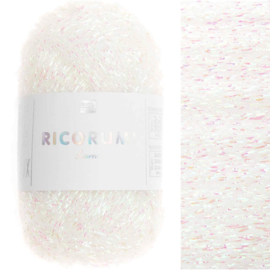 Ricorumi Lamé - 10g - 50m - wit geïriseerd - 003