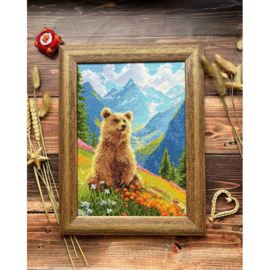 Borduurpakket Clumsy Bear - RIOLIS - ri-2344