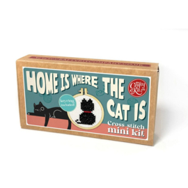 Borduurpakket Matchbox - Home is Where the Cat is - ckc-mb-208