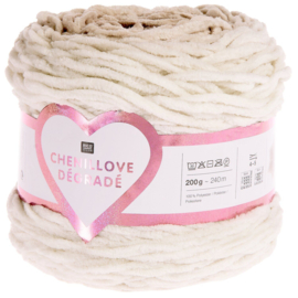 Chenillove Dégradé 200 gram = 240 meter - natuur 001