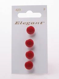 Knopen Elegant - Rood / 423