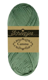 Scheepjes Catona 50 gram /  102 Eucalyptus - Zacht Grijs groen