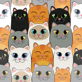 Diamond Dotz Cat Clan - Needleart World    nw-dbx-020
