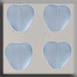 Glass Treasures Medium Chnld Heart-Matte Sapphir - Mill Hill   mh-12089