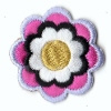 HKM Mode Applic.  Bloem roze-lila