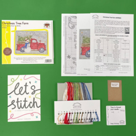 Borduurpakket Karen Tye Bentley - Christmas Tree Farm - Bothy Threads      bt-xktb23