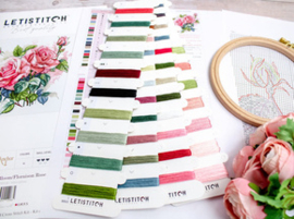 Borduurpakket Pink Bloom - Leti Stitch      leti-l8093