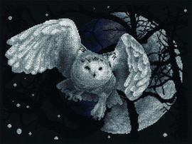 Borduurpakket White Owl - PANNA    pan-0359-j